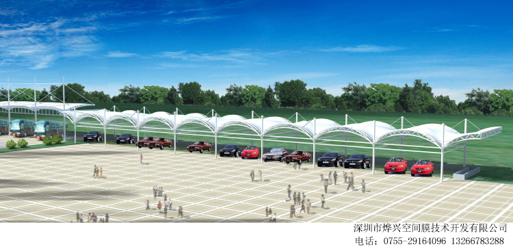 烏云遮不住太陽，鋼結(jié)構(gòu)車棚不怕火煉！