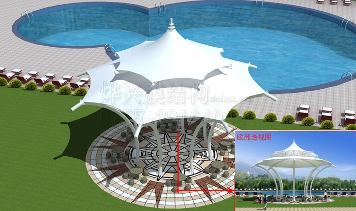 景觀張拉膜結(jié)構(gòu)—深圳燁興膜結(jié)構(gòu)工程有限公司 景觀膜結(jié)構(gòu)